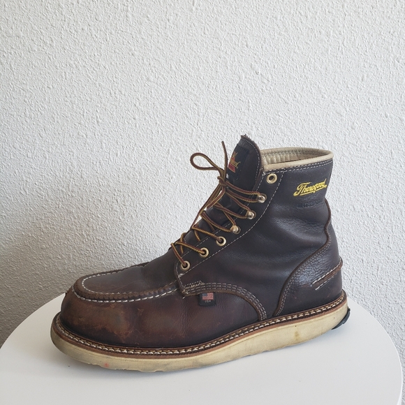 Thorogood 1957 Moc Toe MAXWear  Steel Toe Briar Pitstop Work Boots - Picture 1 of 15